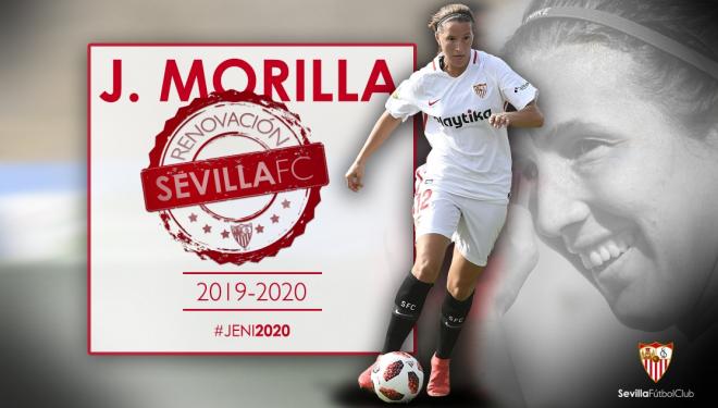 Jenni Morilla, jugadora del Sevilla Femenino.
