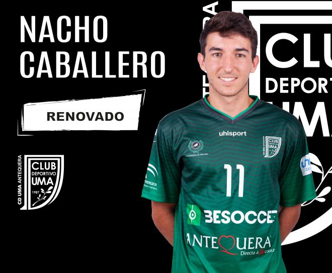 Nacho Caballero, renovado con el BeSoccer CD UMA Antequera (Foto: UMA Antequera).