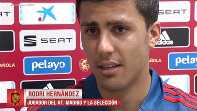 Rodrigo Hernández, en la entrevista a Deportes Cuatro.