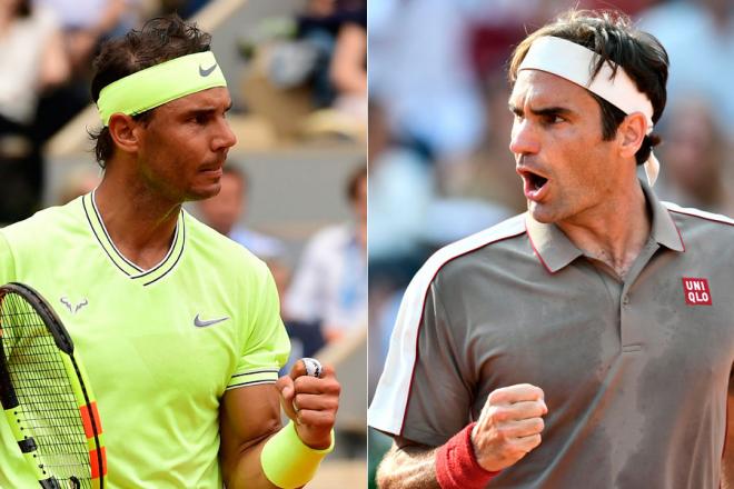 Duelo entre Nadal y Federer.