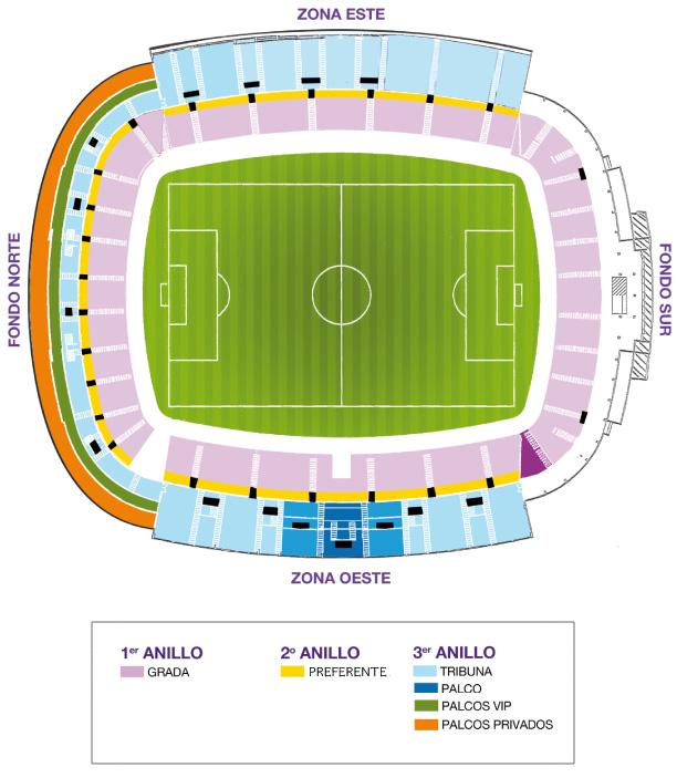 Mapa del Nuevo Estadio José Zorrilla (Foto: Real Valladolid).