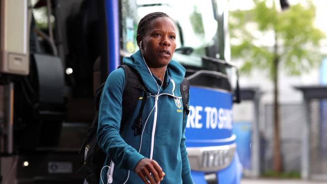 Formiga, a su llegada al Stade des Alpes de Grenoble (Foto: FIFA).