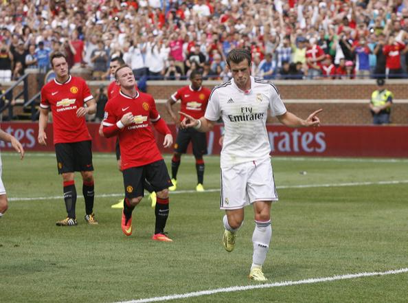 Wayne Rooney y Bale en un partido de pretemporada.