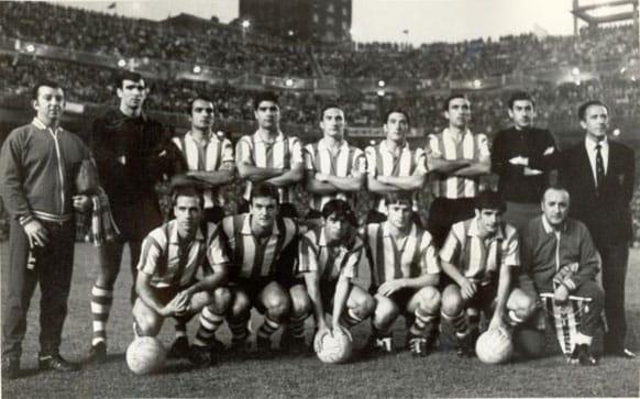 Esta fue la alineación del Athletic Club en la final de copa de junio de 1969 ante el Elche CF.