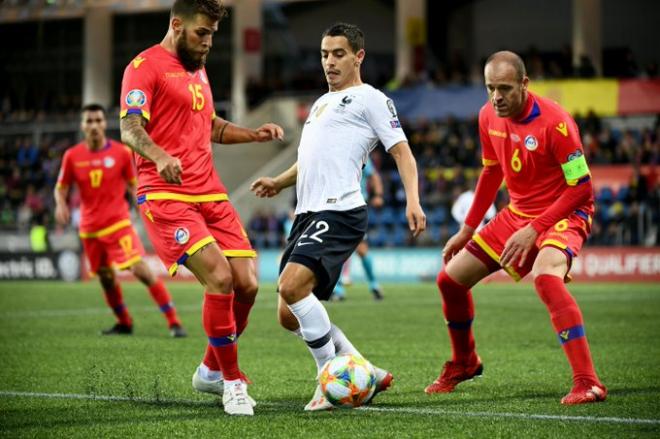 Wissam Ben Yedder, en el partido de Francia contra Andorra.