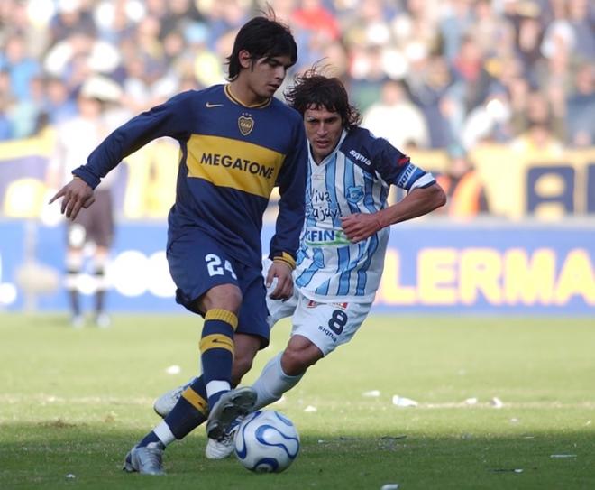 Éver Banega, en su etapa en Boca Juniors.