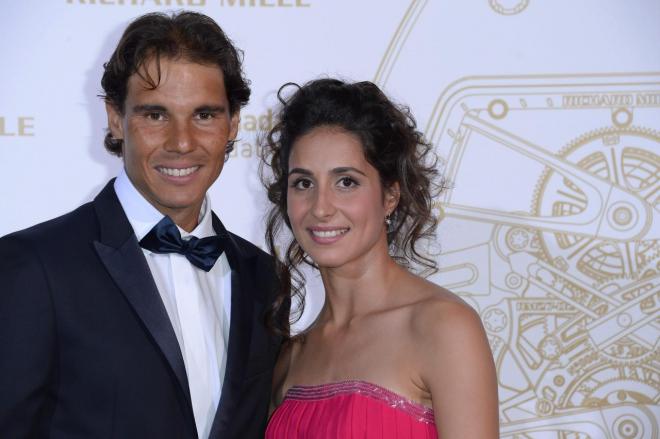 Rafa Nadal y Xisca Perelló, durante un acto.