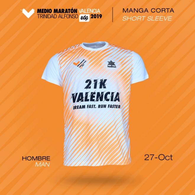 Camiseta Medio Maratón Valencia 2019