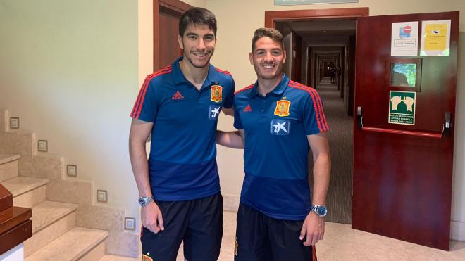 Carlos Soler y Manu Vallejo con la Selección Española sub-21. (Foto: Valencia CF)