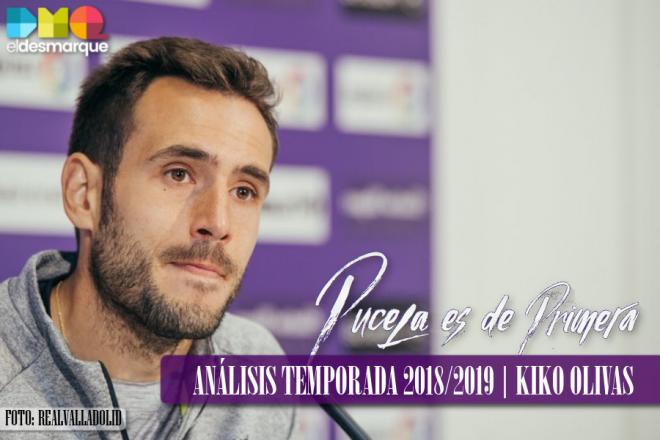 Kiko Olivas, central del Real Valladolid y autor de 3.100 minutos de juego durante la temporada 2018/2019.