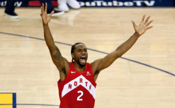 Kawhi Leonard, MVP de las finales de la NBA.