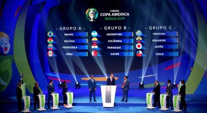 Sorteo de la Copa América 2019.