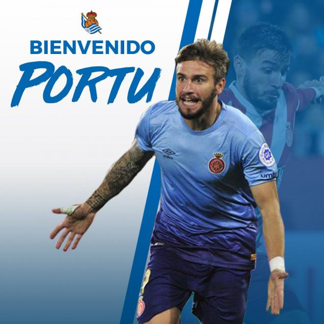Portu, nuevo jugador de la Real Sociedad (Foto: RSO).
