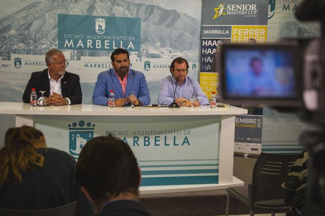 Presentación en Marbella de la Senior Masters Cup.