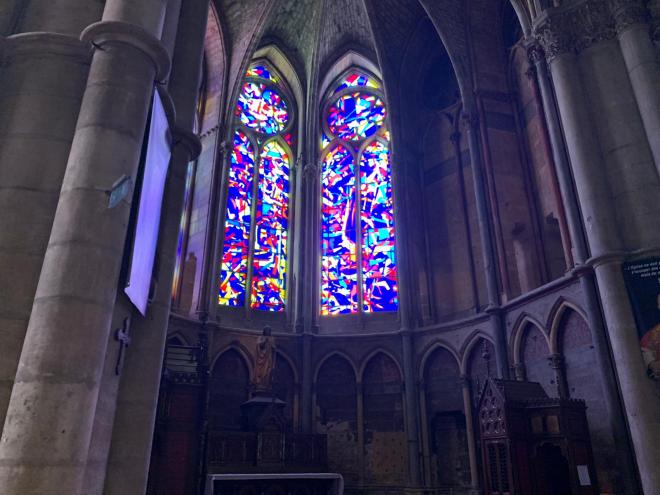 Vidrieras de la catedral de Notre-Dame.