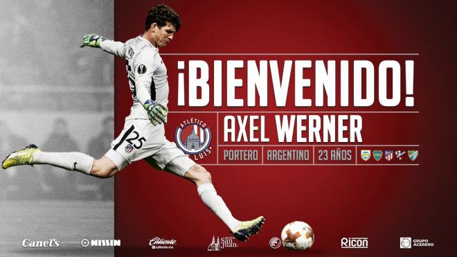 Creatividad de bienvenida del Atlético de San Luis a Werner.