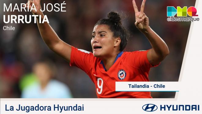 Urrutia, jugadora Hyundai del Tailandia-Chile.