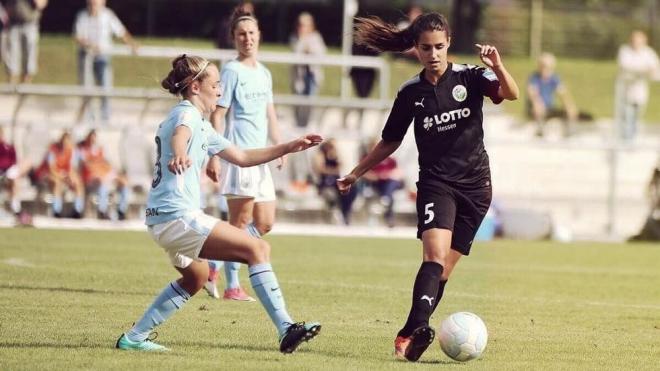 La jugadora Bibiana Schulze-Solano en acción esta temporada (Foto: Instagram Bibiana Schulze-Solano)