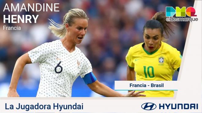Amandine Henry, jugadora Hyundai del Francia-Brasil.