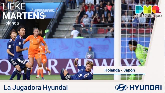 Martens, jugadora Hyundai del Holanda-Japón.