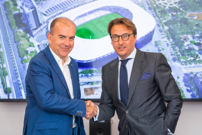 El Presidente del Levante UD Quico Catalán y Ricardo Bono (Foto: Levante UD).