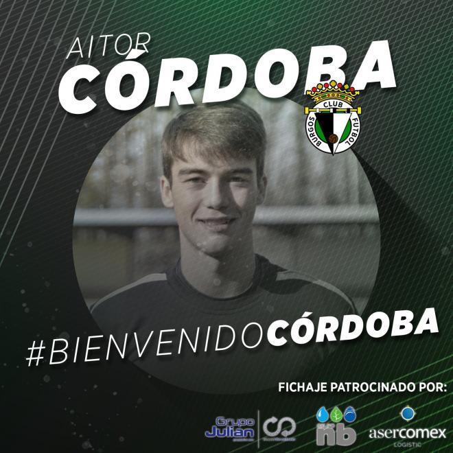 Aitor Córdoba cambia el Leioa por el Burgos. (Foto: Twitter/Burgos CF)