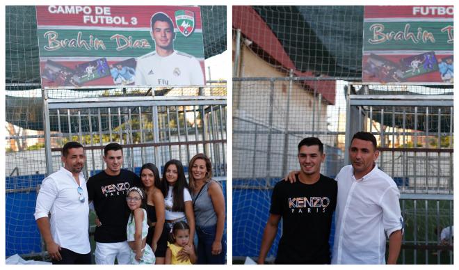 Brahim, junto a su familia en el Tiro Pichón, equipo malagueño donde se formó (Fotos: Carlos Guerrero).