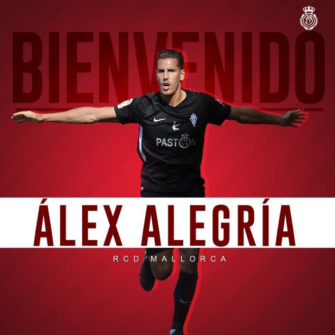 Álex Alegría, nuevo jugador del Mallorca (Foto: @RCDMallorca)