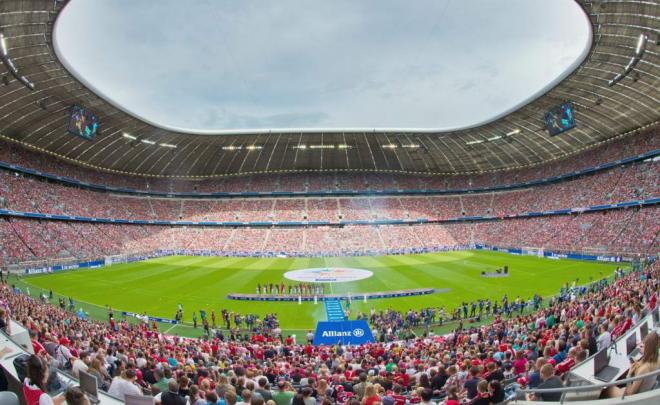 El Allianz Arena, estadio del Bayern de Múnich.