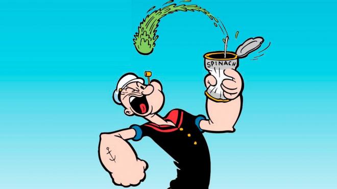 Caricatura de Popeye.