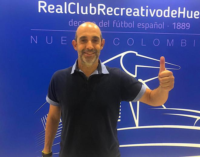 Alberto Monteagudo, entrenador del Recreativo. (@recreoficial)
