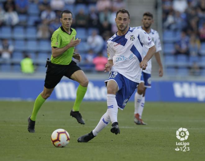 Domínguez Cervantes, en su último partido en Segunda: Tenerife-Zaragoza.