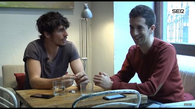Broncano entrevista a Javi Povés en 'La Vida Moderna', en 2015.