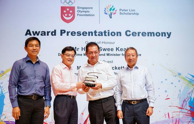 Peter Lim premiado por la Fundación Olímpica de Singapur