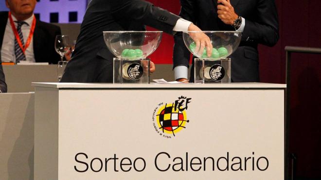 Sorteo del calendario de Copa del Rey.