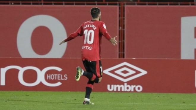Álex López celebra un gol esta temporada con el Mallorca (Foto: RCD Mallorca)