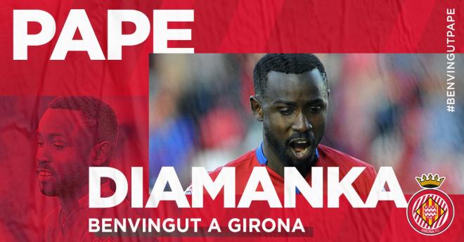 Diamanka, nuevo jugador del Girona (Foto: TG).