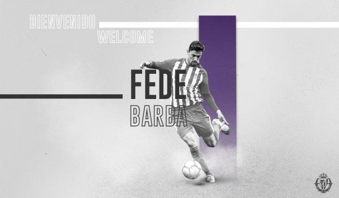 Federico Barba. nuevo jugador vallisoletano (Foto: Real Valladolid)