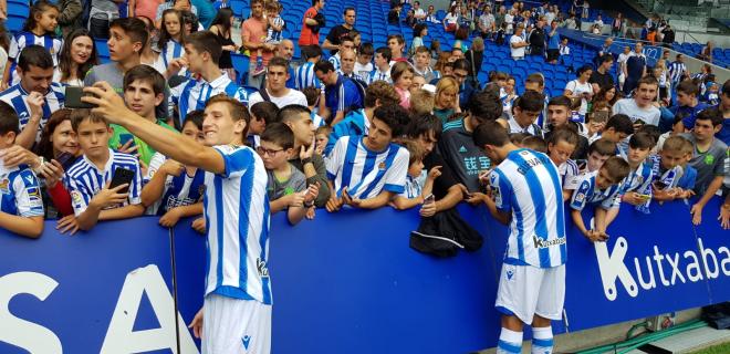 Aihen Muñoz y Ander Guevara pueden ser titulares en el Camp Nou (Foto: Giovanni Batista).