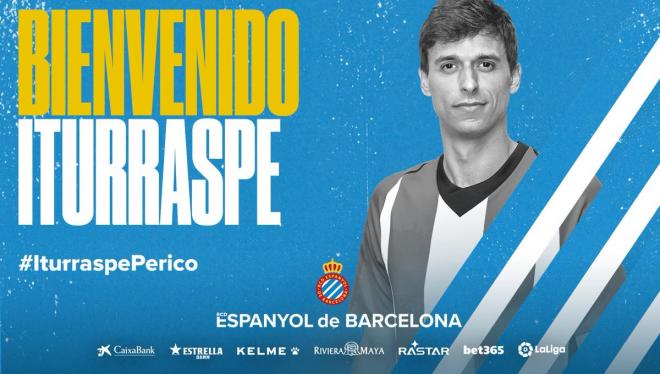 El Espanyol ha dado la bienvenida a Ander Iturraspe.