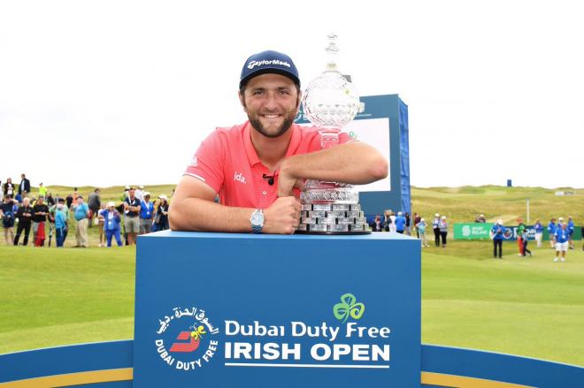 Jon Rahm, feliz con su segundo Irish Open (Foto: @JonRahmpga).