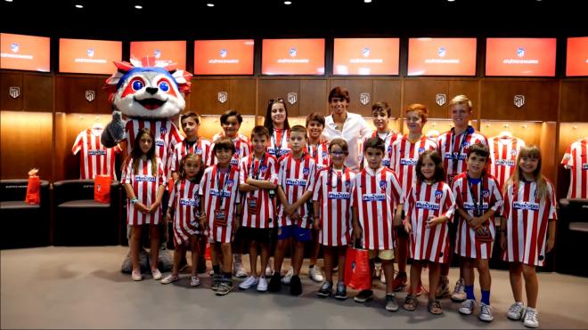 La sorpresa de Joao Félix a unos niños del Atlético de Madrid (Foto: Atleti).