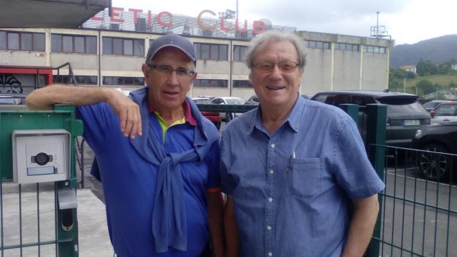 Jabo Irureta y Manolo Delgado Meco juntos en las instalaciones de Lezama (Foto: DMQ Bizkaia).