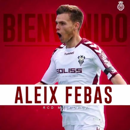 Aleix Febas, nuevo jugador del Mallorca (Foto: RCDM).