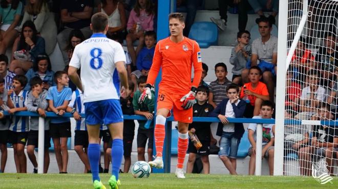 Álex Remiro, en su partido de debut con la Real (Foto: Real Sociedad)