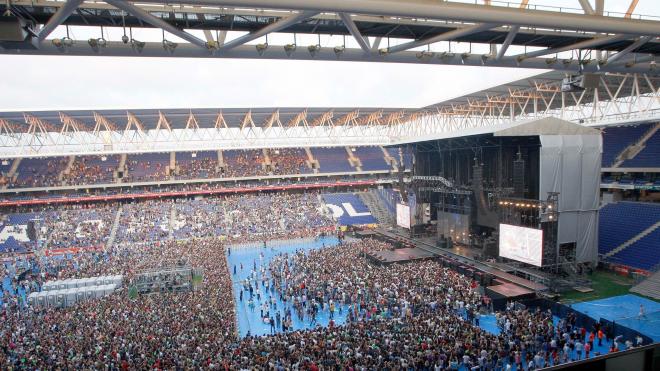 Concierto celebrado en el RCDE Stadium.