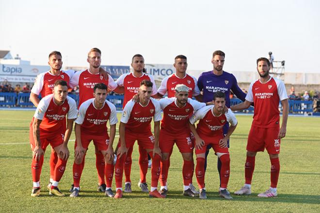 El primer once de la pretemporada del Sevilla FC (Foto: Kiko Hurtado).