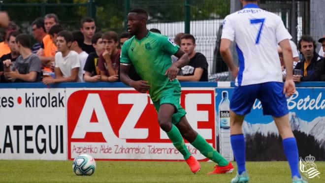 Modibo Sagnan, en Garmendipe (Foto: Real Sociedad).