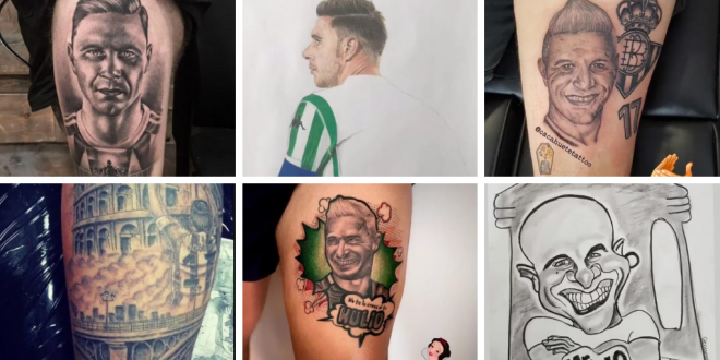 Imagen de algunos tatuajes sobre Joaquín.