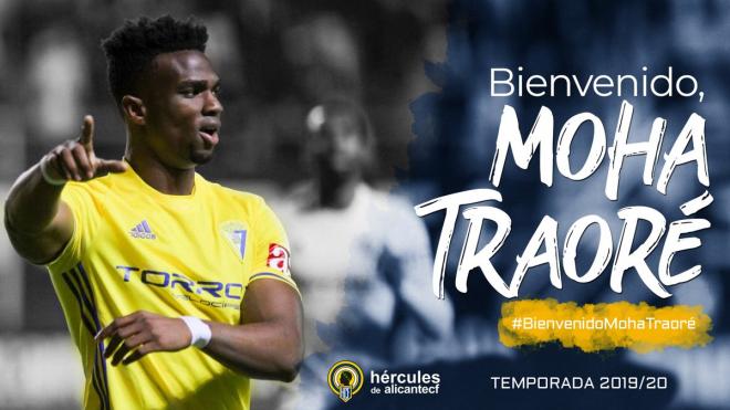 Moha Traoré, nuevo jugador del Hércules (Foto: HCF).